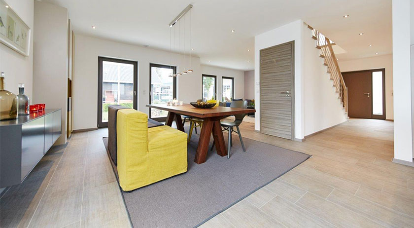 Gussek Haus Musterhaus Madeleine Wohnbereich