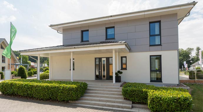 Büdenbender Hausbau Musterhaus Florenzo Außenansicht