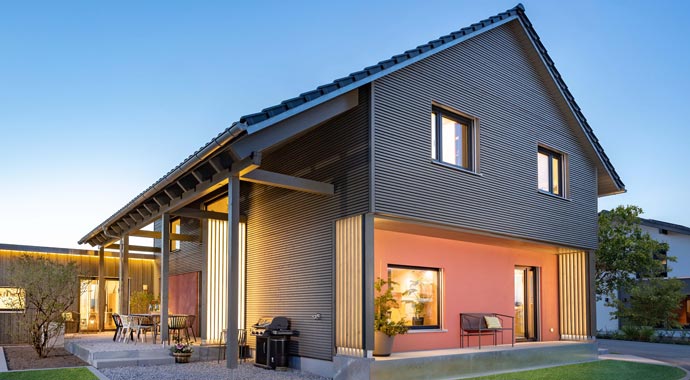 Außenansicht Musterhaus Aenne von SchwörerHaus