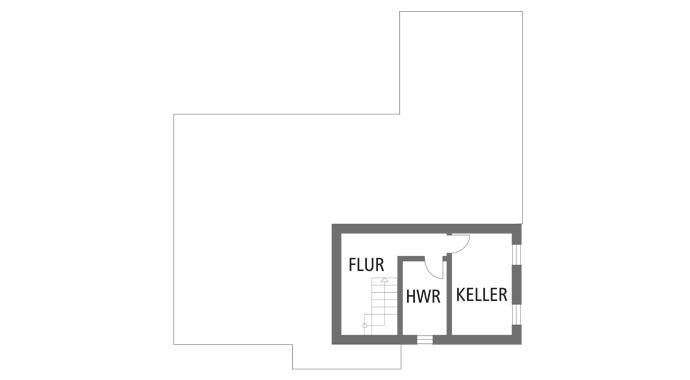 FingerHaus Altersgerechter Bungalow Grundriss Kellergeschoss
