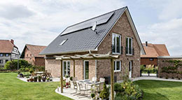 Massivhaus Außenansicht Edition 300 von Viebrockhaus