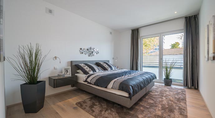 Schlafzimmer Kundenhaus Denlöffel von SchwörerHaus