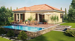 Hanse Haus Bungalow 80 Außenansicht