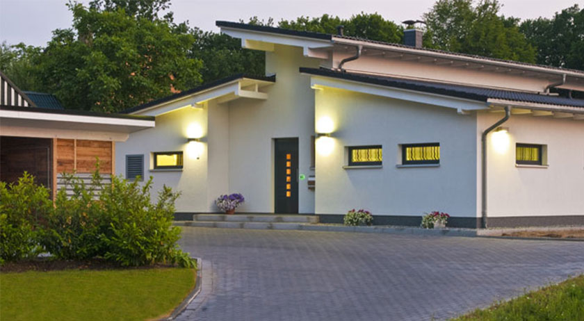 Heinz von Heiden, Bungalow mit Pultdach