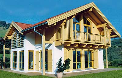 Isartaler Holzhaus Musterhaus Königssee Außenansicht