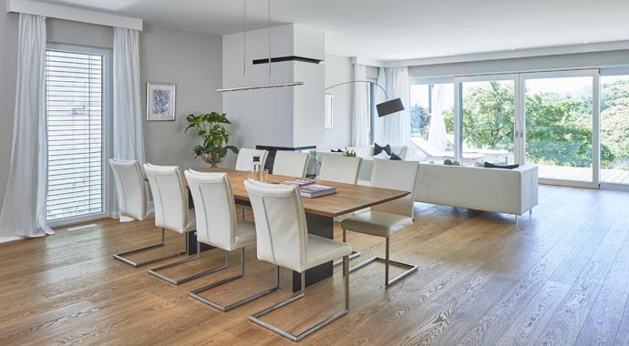 Essbereich Kundenhaus SETROS von Kampa