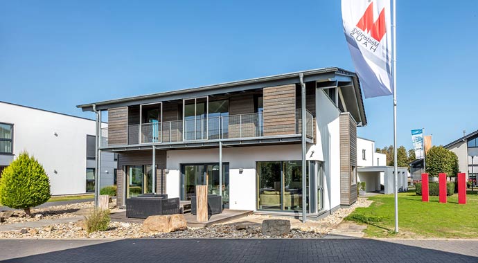 Außenansicht Genusshaus – Musterhaus Köln-Frechen von Meisterstück-HAUS