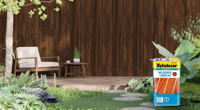 Holzschutz-Lasur 2in1 von Xyladecor Holzschutz-Lasur 2in1 von Xyladecor