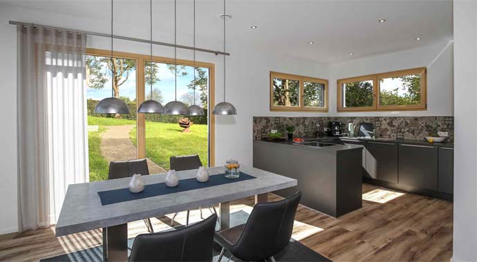 Albert-Haus Musterhaus Fellbach Elegant 168 Wohnraum