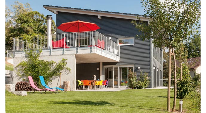 SchwörerHaus Kundenhaus Ritzmann Außenansicht & Garten