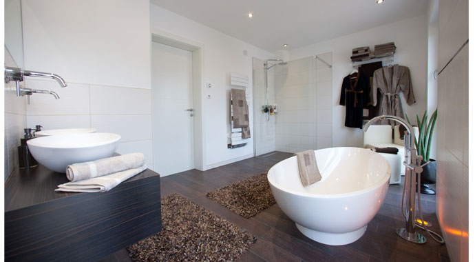 ELK Fertighaus ELK Effizienzhaus 220 Badezimmer