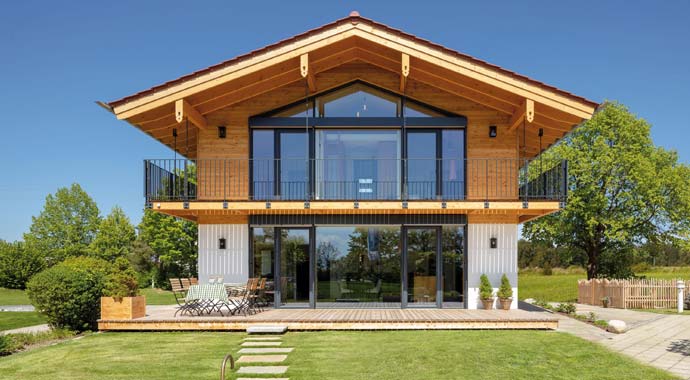 Außenansicht Vitalhaus Liesl von Regnauer Hausbau