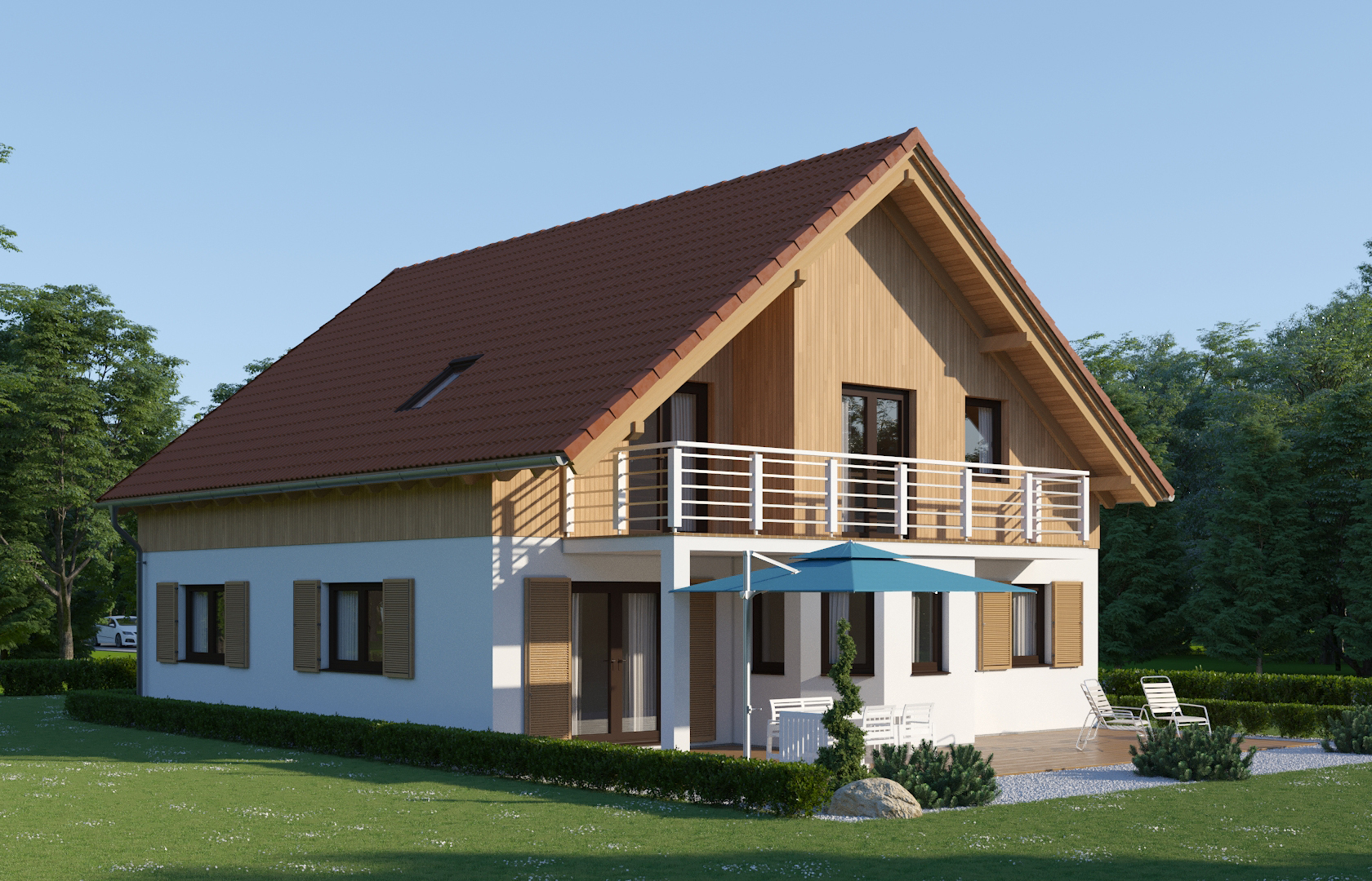 Musterhaus Poing Außenansicht