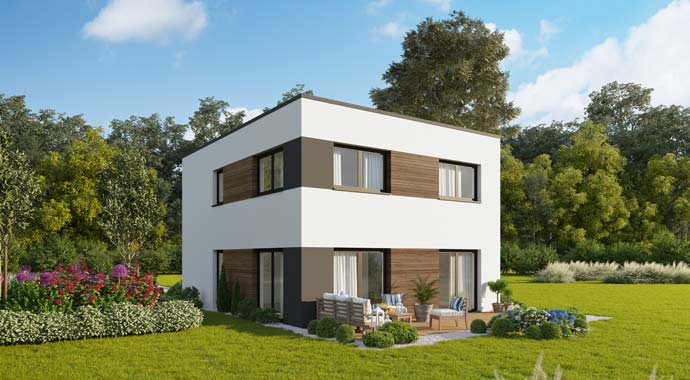 Außenansicht Concept Design 122 edition V1 von Favorit Massivhaus