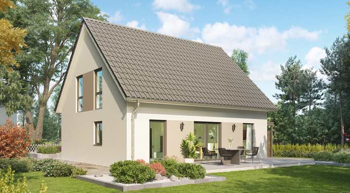 Außenansicht Haus Mailand von HELMA Eigenheimbau