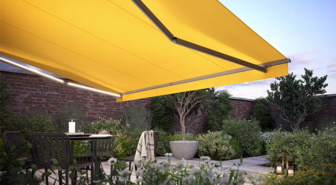 Markise mit Akzentlicht von markilux