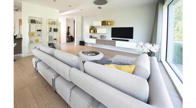 Ausstellungshaus Rheinau-Linx CityLife von WeberHaus Wohnbereich