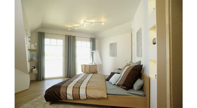 Rensch-Haus Musterhaus Barcelona Schlafzimmer
