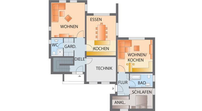 Ytong Bausatzhaus Innovations 240 Grundriss Erdgeschoss