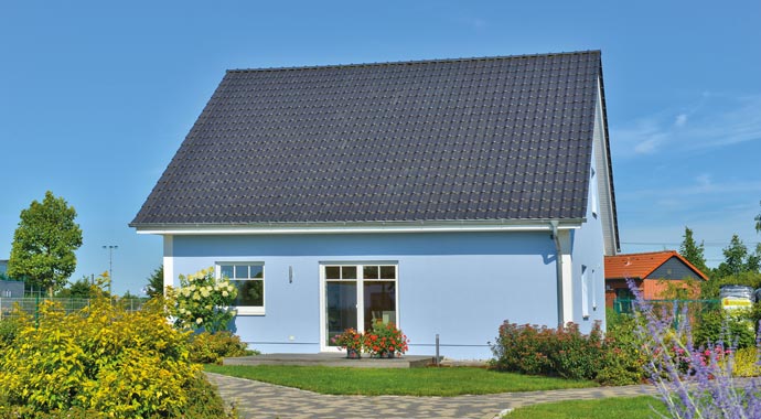 Helma Eigenheimbau Musterhaus Mailand Außenansicht