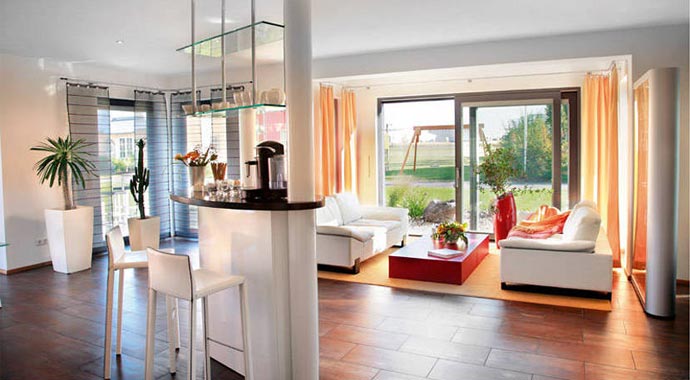 SchwörerHaus Musterhaus Plan 319.2 Wohnbereich