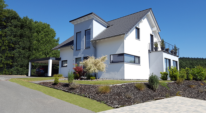 ZimmerMeisterHaus Musterhaus Hammer-Wenden Außenansicht