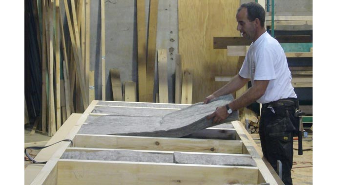 Ökologische Dämmung Schafwolledämmung thermalan iso.