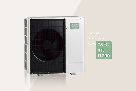 Luft-Wasser-Wärmepumpe Ecodan von Mitsubishi Electric