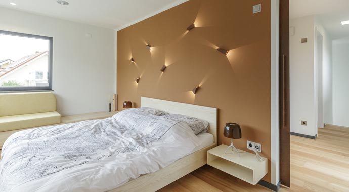 Luxhaus Musterhaus „fine“ Schlafzimmer