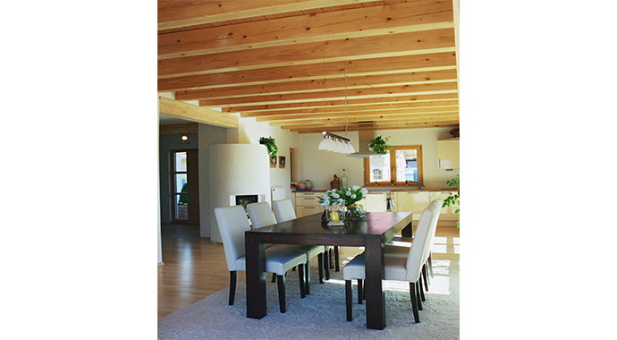 Isartaler Holzhaus Musterhaus Königssee Esszimmer