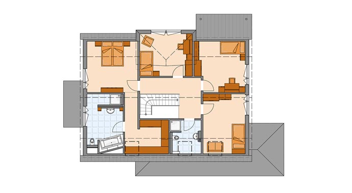 Hanse Haus Variant 35-235 Grundriss Dachgeschoss