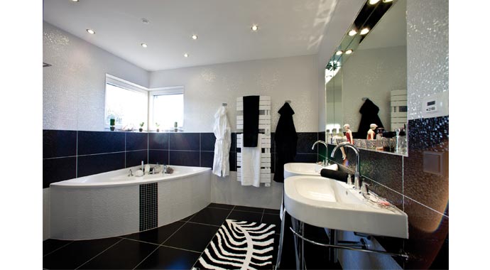 Elk Fertighaus Musterhaus Elk 153 Bad