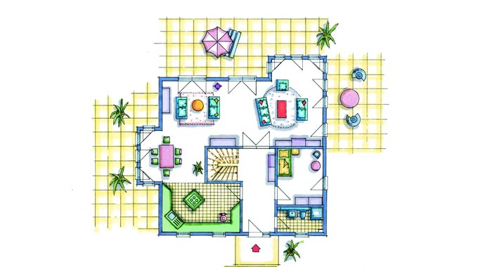 Musterhaus Mannheim von Okal Haus Grundriss EG