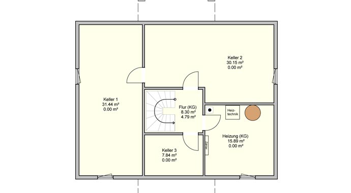 Fingerhut Haus Altes Musterhaus Bad Vilbel L 120.20 Grundriss Keller