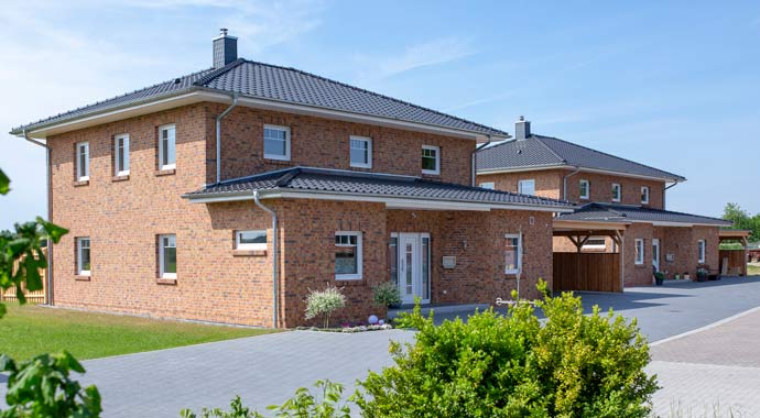 Außenansicht Stadtvilla Lugana von Roth-Massivhaus