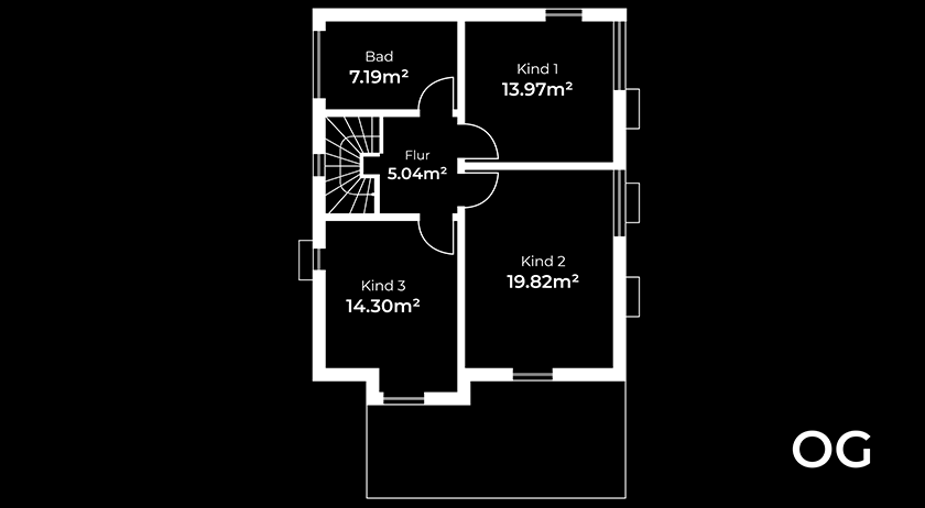 Grundriss Obergschoss 
