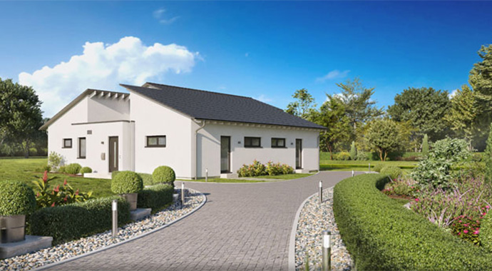 Außenansicht Bungalow Connect 1 von Allkauf Haus