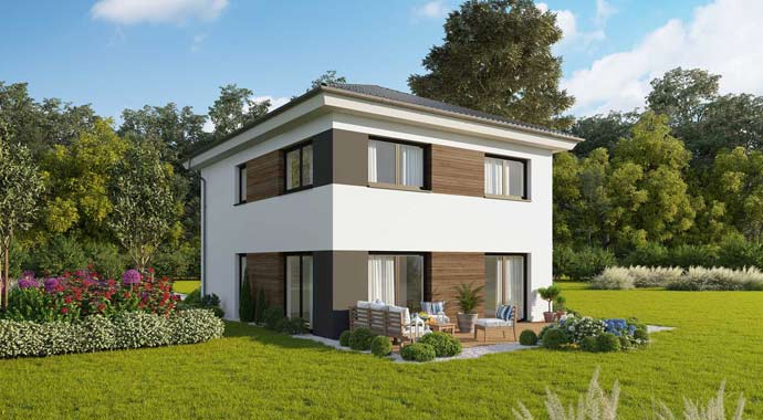 Außenansicht Concept Design 122 edition von Favorit Massivhaus