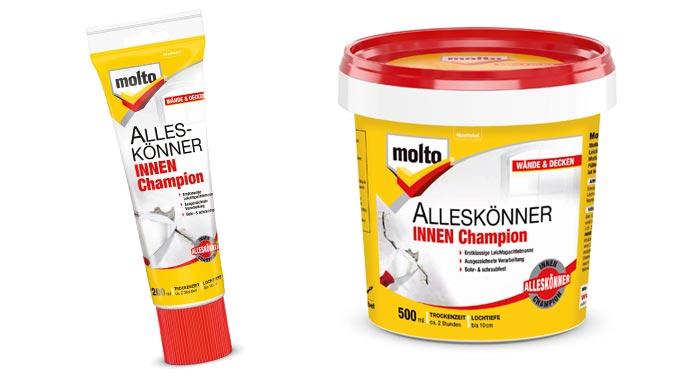 Premium-Spachtelmasse Alleskönner INNEN Champion von Molto