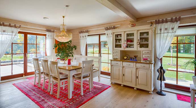 Wohnbereich Blockhaus Canada von LéonWood