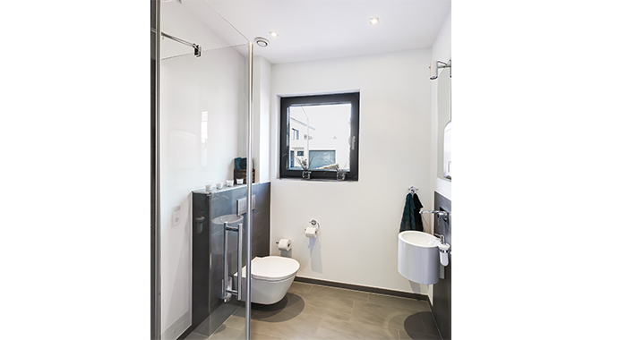 NORDHAUS Fertigbau Musterhaus Frechen Bad