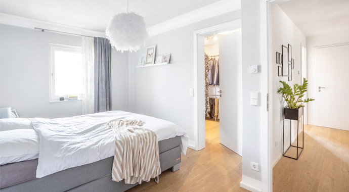 Schlafzimmer Stadtvilla Pickert von SchwörerHaus