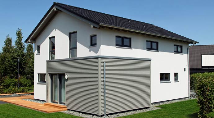 Außenansicht Neo 300 - Musterhaus Hannover von FingerHaus