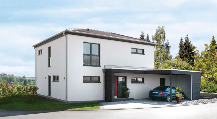 Außenansicht Musterhaus Bitburg von STREIF Haus