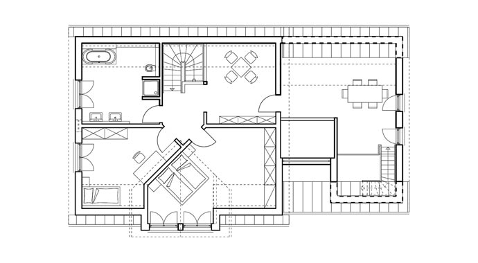 Haas Fertigbau Haas MH Köln 171 Grundriss Obergeschoss