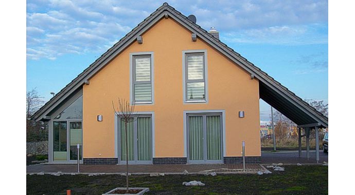 Town & Country Haus Musterhaus Wintergartenhaus 118 Außenansicht