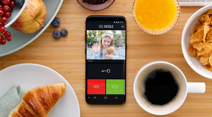 Siedle App auf dem Smartphone