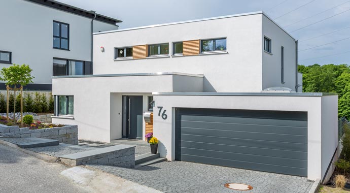 Außenansicht Bauhaus-Villa von Meisterstück-HAUS