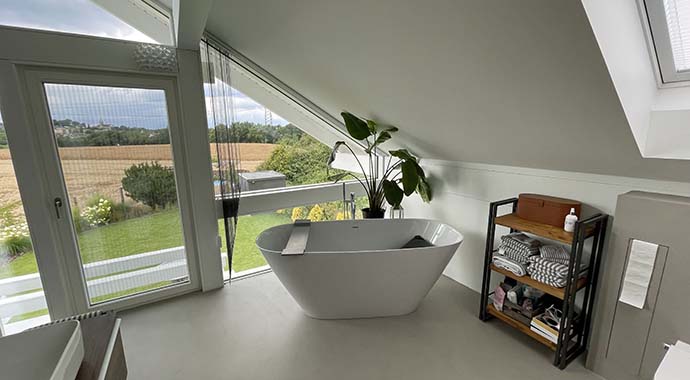 Freistehende Badewanne | Foto: KD-Haus