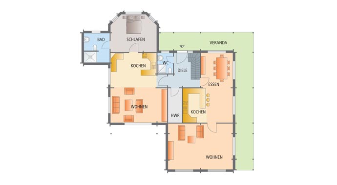 Nordic-Haus Haus Bremer Grundriss Erdgeschoss